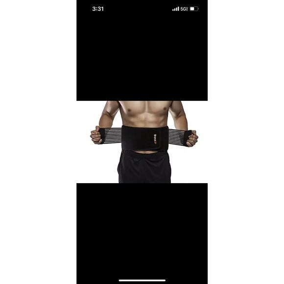BraceUP Stabilize Adjustable Lumbar Lower Back Brace and Support Belt - L/XL - Picture 2 of 9